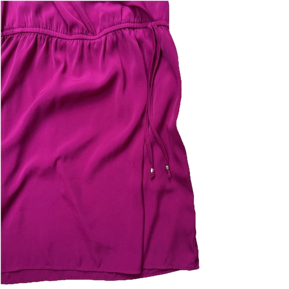 American Eagle Dress Womens Small Fuchsia Ruffle A-Line Spaghetti Strap Y2K - Picture 3 of 7